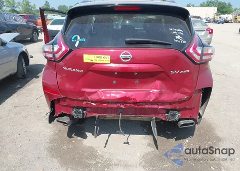 2016 Nissan Murano Platinum/S/Sl/Sv из США, поврежденный, VIN 5N1AZ2MH1GN135325